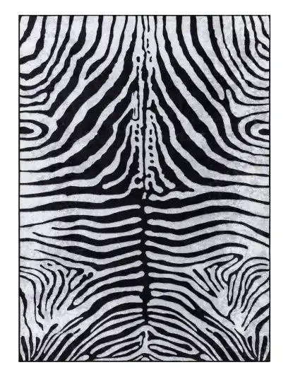 Kusový koberec Miro 51331.803 Zebra black / white Expresní Doručení
