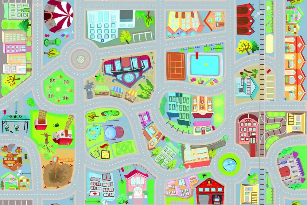 Vrácení Zdarma V-Mat dětská podložka City Roll over