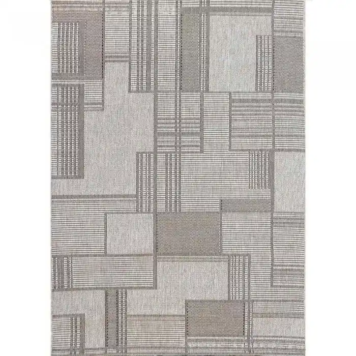 Kusový koberec Flat 20632 silver/black Dokud Zásoby Vydrží