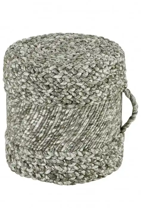 Pletený puf Pouf Copa 555 graphite Akční Nabídka