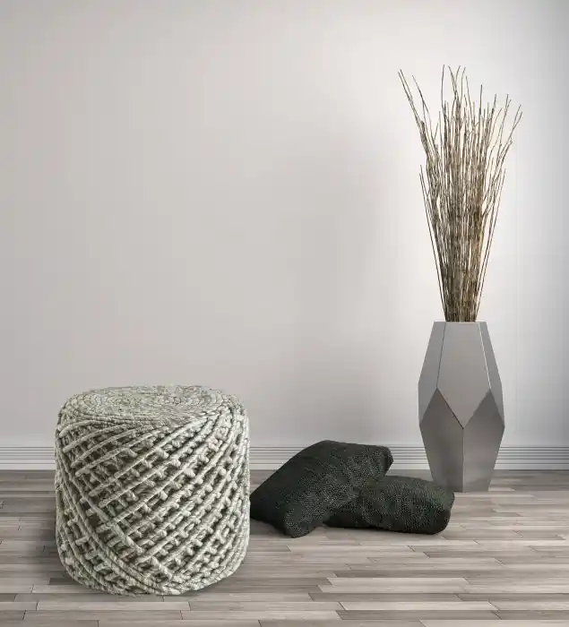 Akce Pletený puf Pouf Royal 888 sand