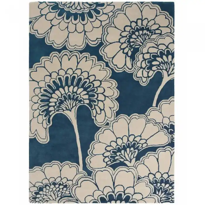 Ověřený Vlněný kusový koberec Japanese Floral Oyster 39701 Brink & Campman