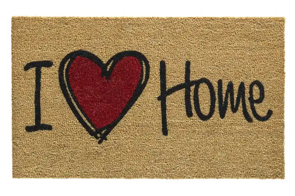 Rohožka 147 Ruco print natural heart 45 x 75 cm 303 i love home Sezónní Sleva