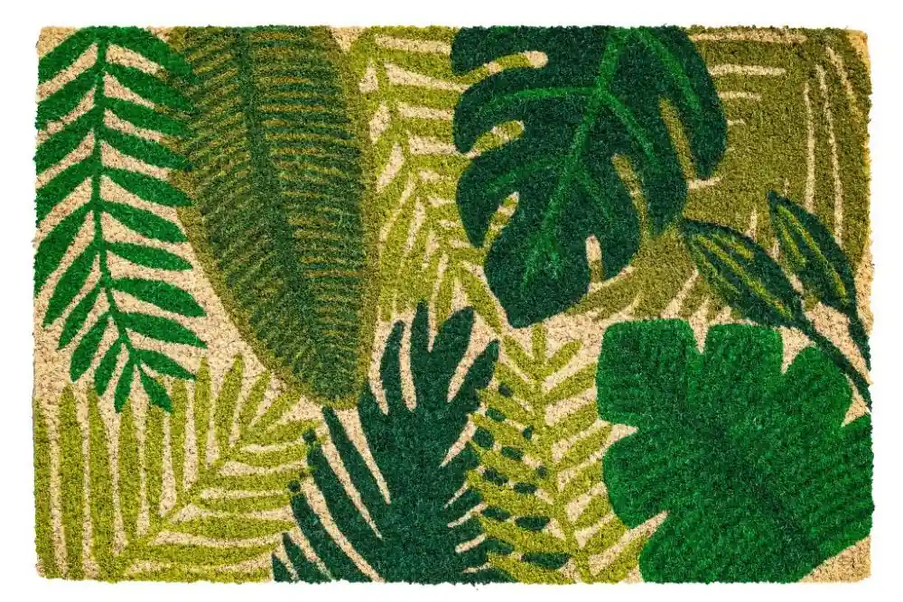 Rohožka 147 Ruco print 786 green leaves Omezená Nabídka