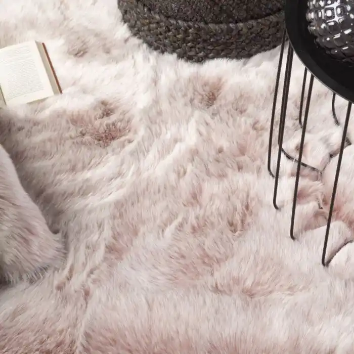 Horká Nabídka Huňatý kusový koberec růžový Samba 495 powderpink