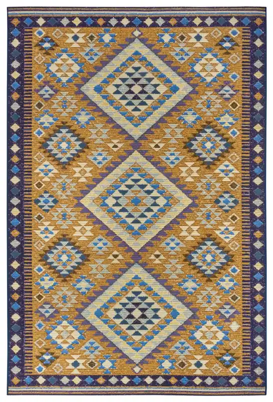 Bezpečná Platba Kusový koberec Cappuccino 105874 Peso Yellow Purple