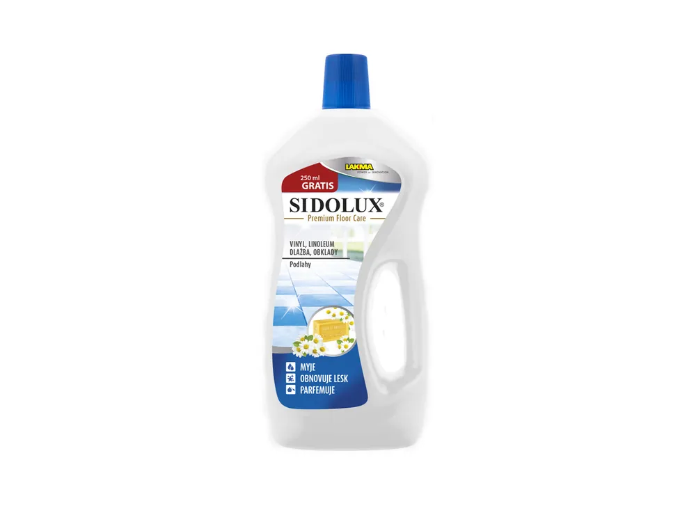 Sidolux Premium Floor Care - Vinyl,linoleum, dlažba, obklady - Marseillské mýdlo750ml Akční Cena