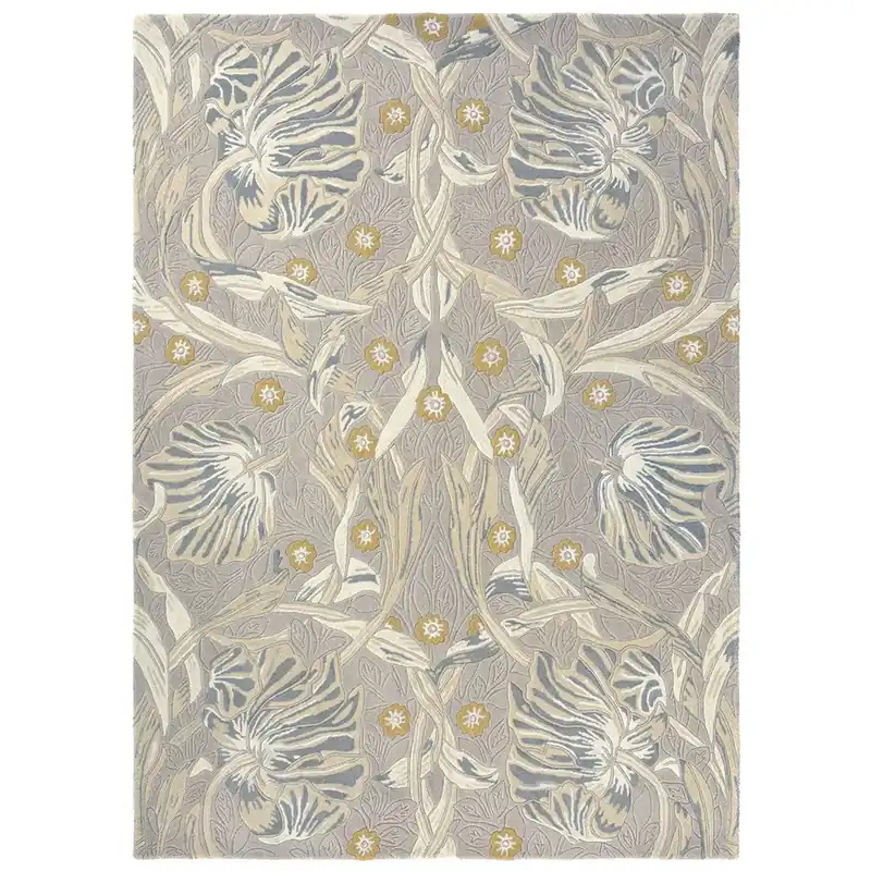 Luxusní květinový koberec Morris & Co Pure Pimpernel linen 028701 Vysoce Kvalitní