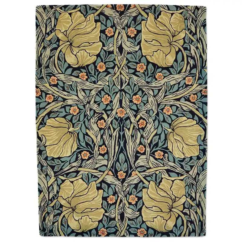 Koupit Online Luxusní květinový koberec Morris & Co Pimpernel indigo 028818