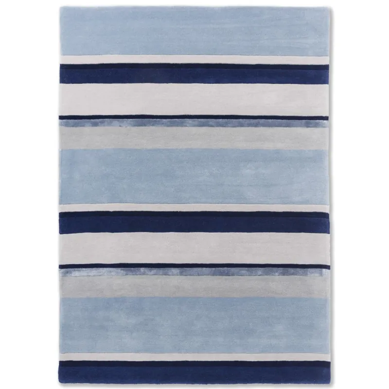 Akční Nabídka Pruhovaný moderní koberec Laura Ashley Eaton seasprey 81008