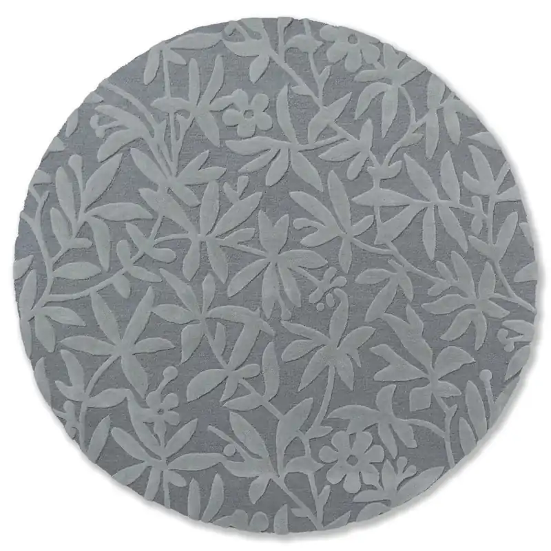 Vlněný kruhový koberec Laura Ashley Cleavers dark steel 80904 Levný