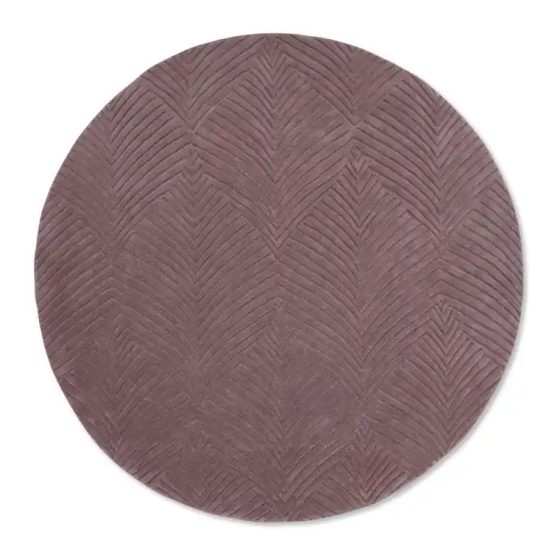 Jednobarevný kruhový koberec Wedgwood Folia 2.0 round mink 38902 Víkendová Akce