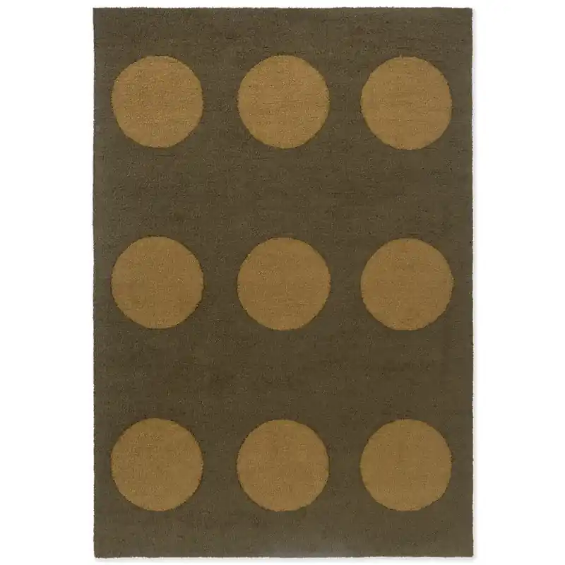 Sezónní Sleva Ooutdoorový koberec B&C Habitat festival dots olive green 495817