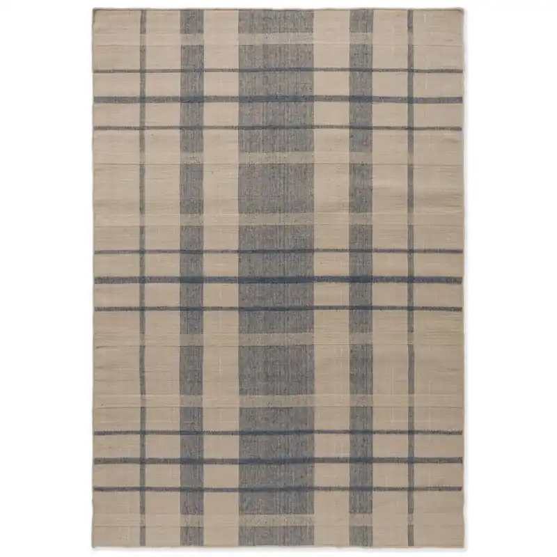 Zlevněný Outdoorový koberec B&C Zone Block Stripe&Check denim 497408