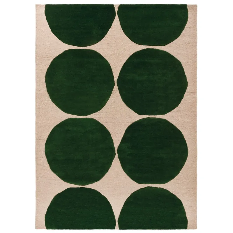 Designový vlněný koberec Marimekko Isot Kivet zelený 132507 Akce