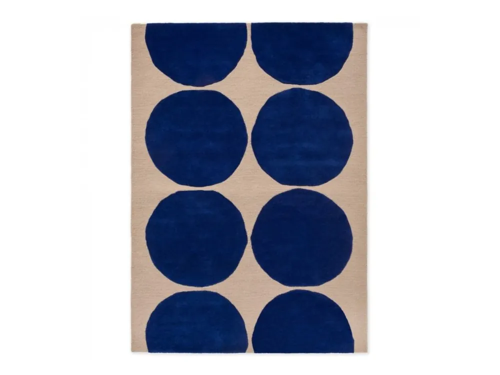Časově Omezené Designový vlněný koberec Marimekko Isot Kivet modrý 132508 Brink & Campman