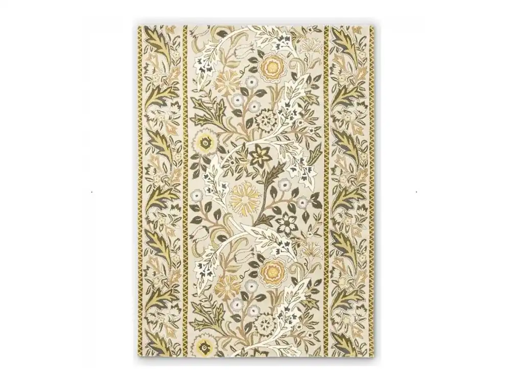 Tovární Cena Luxusní květinový koberec Morris & Co Wilhemina linen mustard 127401 Brink & Campman