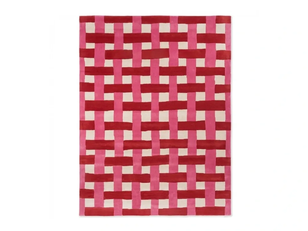 Vlněný kusový koberec Harlequin Basketweave coral/rose 144102 Brink & Campman Objednat Nyní
