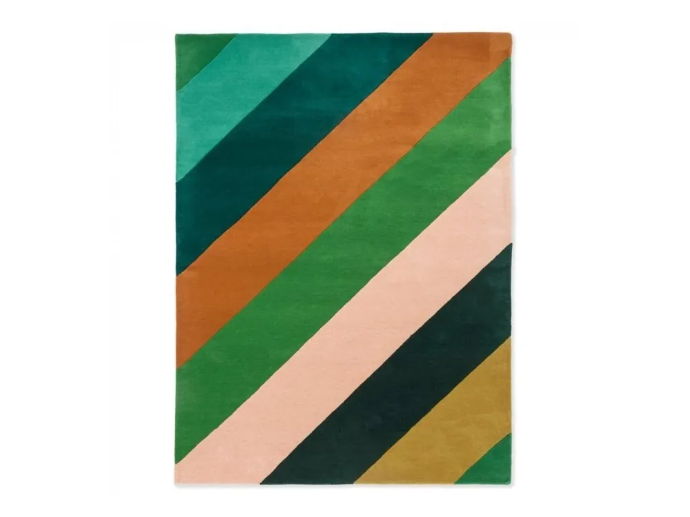 Vlněný kusový koberec Harlequin Sherbet Stripe emerald/amber 144417 Brink & Campman Jen Po Omezenou Doba