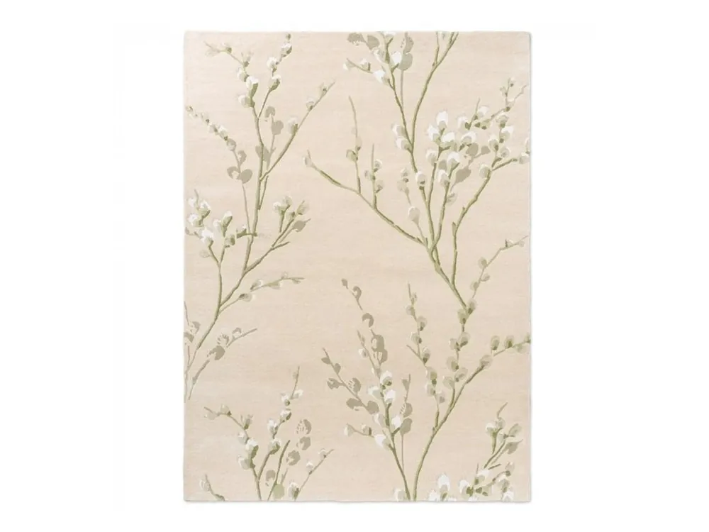 Květinový kusový koberec Laura Ashley Pussy willow hedgerow green 079807 Brink & Campman Časově Omezené