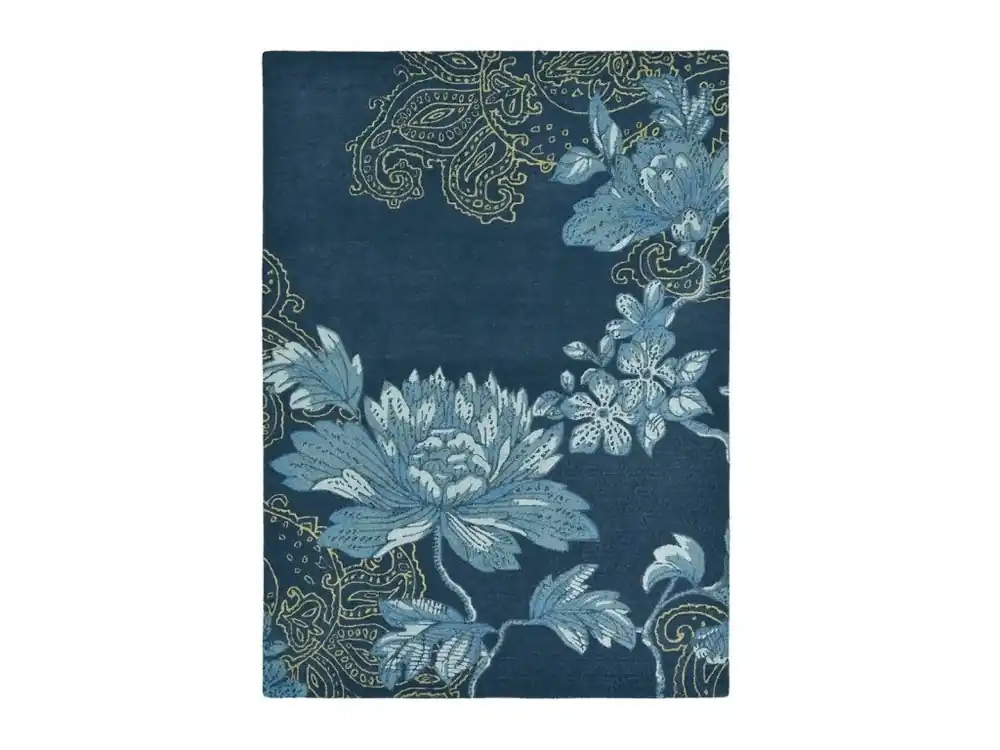 Aktuální Kusový květinový koberec Wedgwood Fabled Floral Navy 37508 Brink & Campman