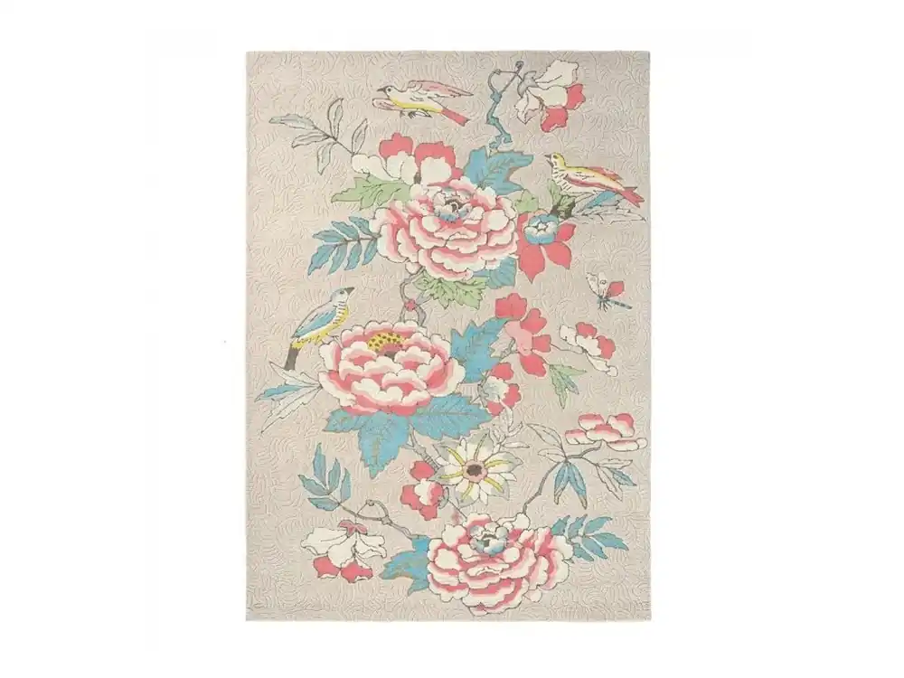 Oblíbený Kusový květinový koberec Wedgwood Paeonia Blush coral 37902 Brink & Campman