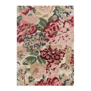 Značkový Vlněný kusový koberec Sanderson Rose&Peony red 045000 Brink & Campman