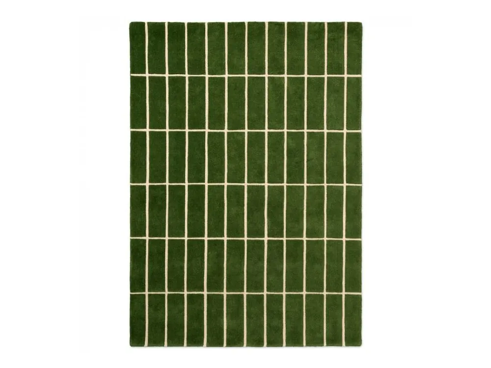 Výhodná Nabídka Designový vlněný koberec Marimekko Tiiliskivi zelený 132907 Brink & Campman