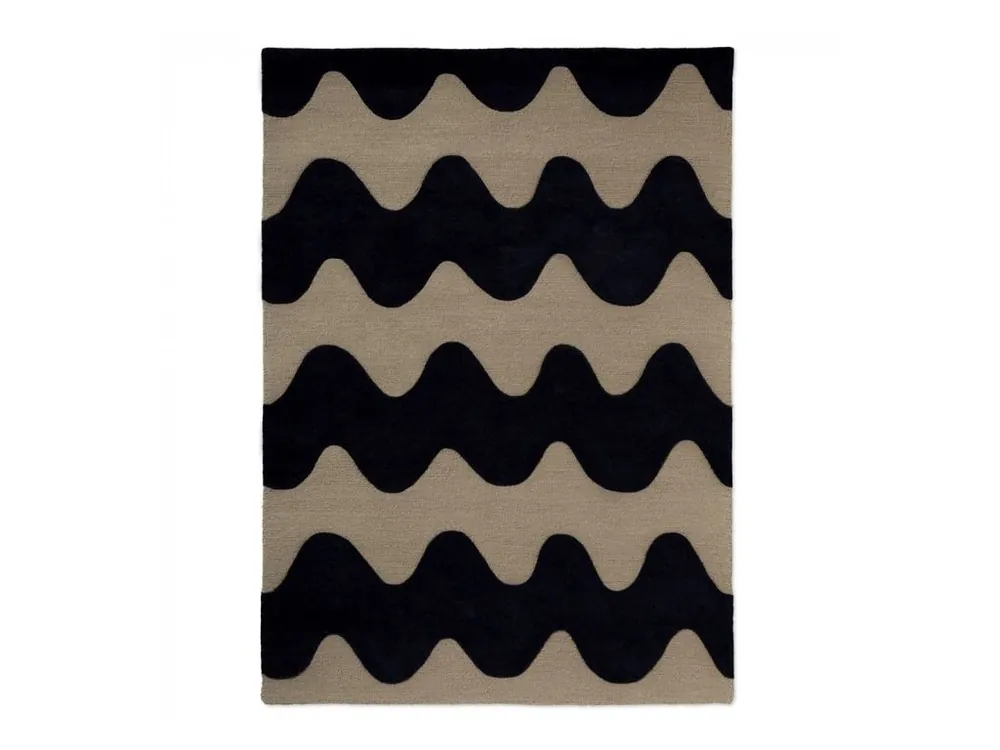 Must-Have Designový vlněný koberec Marimekko Lokki černý 133905 Brink & Campman