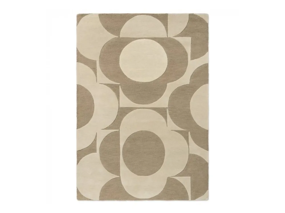 Oblíbený Moderní kusový koberec Orla Kiely Prism Flower mushroom-ecru 158009 Brink & Campman